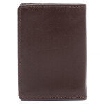 WA03 Stell Card Holder Lt Choklet Color Leather Card Holder by Annex Leather