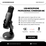 USB microphone professional condenser mic