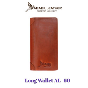 Ababil Leather Branded Top Notch Full Grain Leather Long Wallet