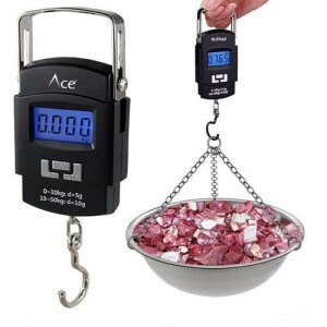 Electronic Digital Hanging Scale With LCD Display -Capacity 50Kg