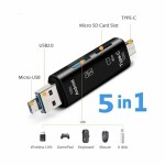 Multifunction OTG Card Reader- Type-C/USB /Micro USB/micro SD Memory Card Reader