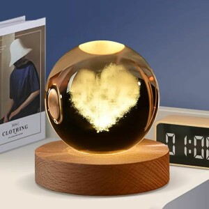 Color Changing LED 3D Crystal Ball