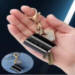 3 in 1 Portable Mini Rechargeable flashlight with lighter key Ring