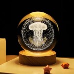 Color Changing LED 3D Crystal Ball – Jellyfish