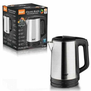 RAF R-7928 Steel Water Heater Electric Kettle - 2.3 Liter - Silver