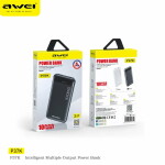 Awei P37K 10000mAh Fast Charging Power Bank- Black Color