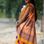 HAND STICHES DESIGNER COTTON SARI BY KADAMABARI EXCLUSIVE BY RAZBI