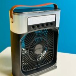 GearUP Air Cooler Fan With Mist Flow – Black Color