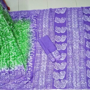 Natural Vegetable Batik Saree