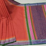 Tangail cotton Block print Saree