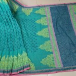 Tangail cotton Block print Saree