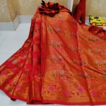 Indian Kanchi katan saree