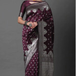 Printed Silk Saree With Blouse Piece For Women