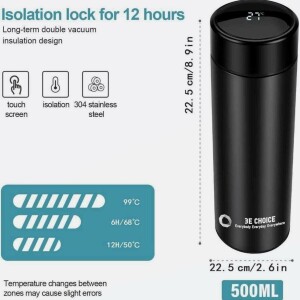 SMART Digital LED Thermal Flask with Temperature Indicator Stainless Steel Flask