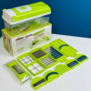 Nicer Dicer 15 In 1 Vegetable And Fruit Chopper With Stainless Steel Blades