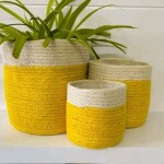 Jute basket tub