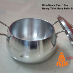 Rice Pan (18cm): 100% Aluminium ingot,