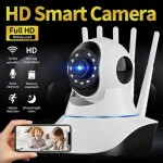 V380 Pro Five Antenna 1080P 2MP WiFi Camera IP PTZ Wireless Two Way Audio Night Vision Smart Motion Detection Alarm Surv