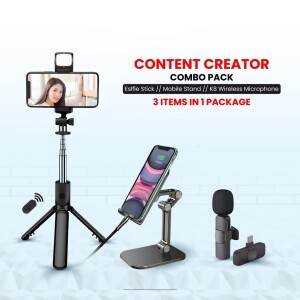 কন্টেন্ট ক্রিয়েটর কম্বো 3 in 1 Content Creator Combo Pack