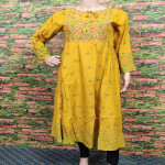 Stylish Linen Long Kurti For Ladies