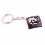 Coconut Shell Made Rickshaw Motive Key Ring