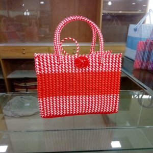 Handmade plastic batir bag