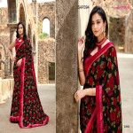 Colorful Indian Soft Jorjet Saree