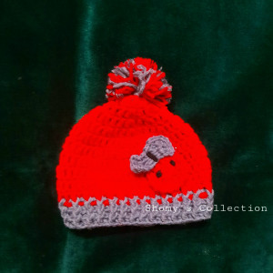 কুরুশের টুপি/winter baby cap