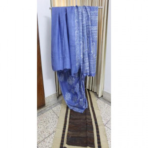 Balaka Silk Indigo Saree