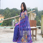 Embroidered Jamdani Saree